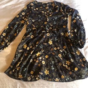 Boho Floral Shift Dress